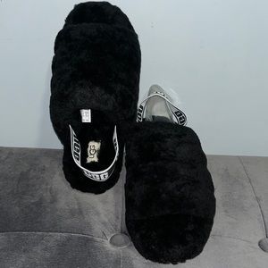 Ugg Fluff Yeah Slide Black